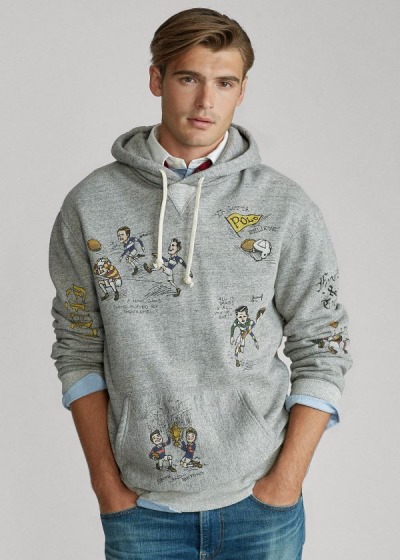 Polo Ralph Lauren Fleece Graphic Hættetrøje Herre Danmark (PYCKW0132)